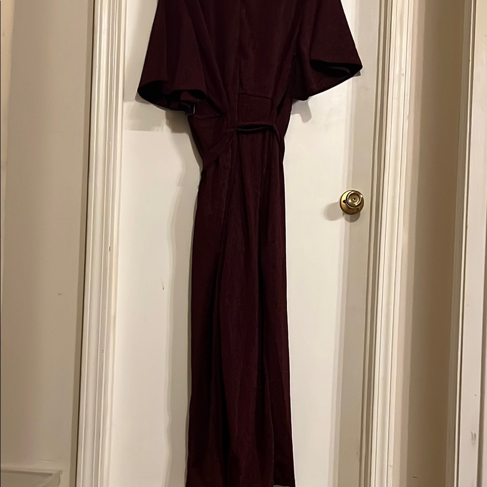 NWT Ashley Stewart Red Flutter Sleeve V- Friday event sale today’s sale price 🌺 - Picture 2 of 11